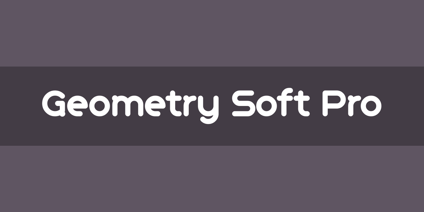 Geometry Soft Pro Font preview